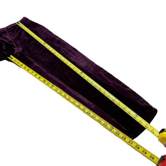 House of Harlow 1960 x REVOLVE Kate Pants Red Wine Velvet S Whimsigoth $188 - Picture 8 of 9